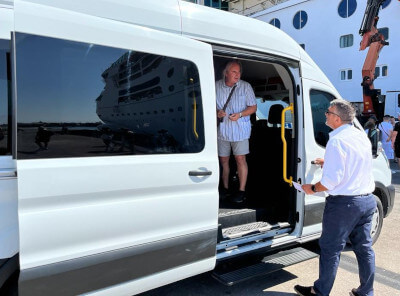 wheelchair accessible minibus with full lift for Rhodes Excursions
