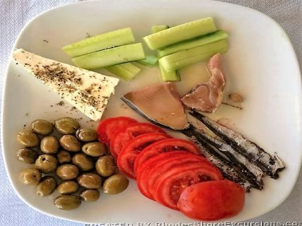 Vegetarian dishes in Rhodes