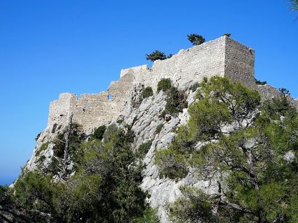 The Castle of Monolithos in Rhodes Greece