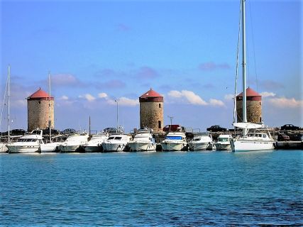 The Byzantine Windmills - independent cruise excursions in Rhodes Greece