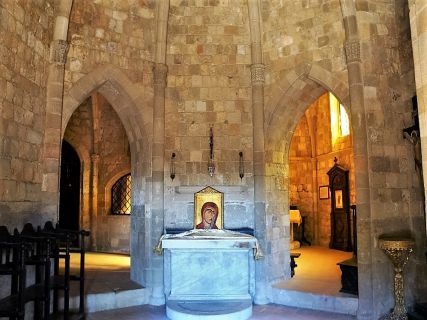 Filerimos monastery in Rhodes Greece